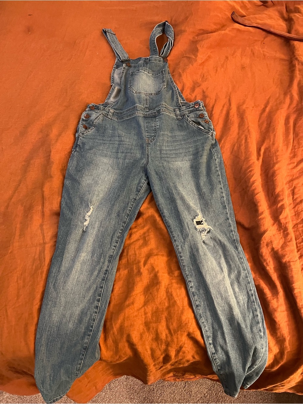 Vanilla Star Light Blue Denim Overalls